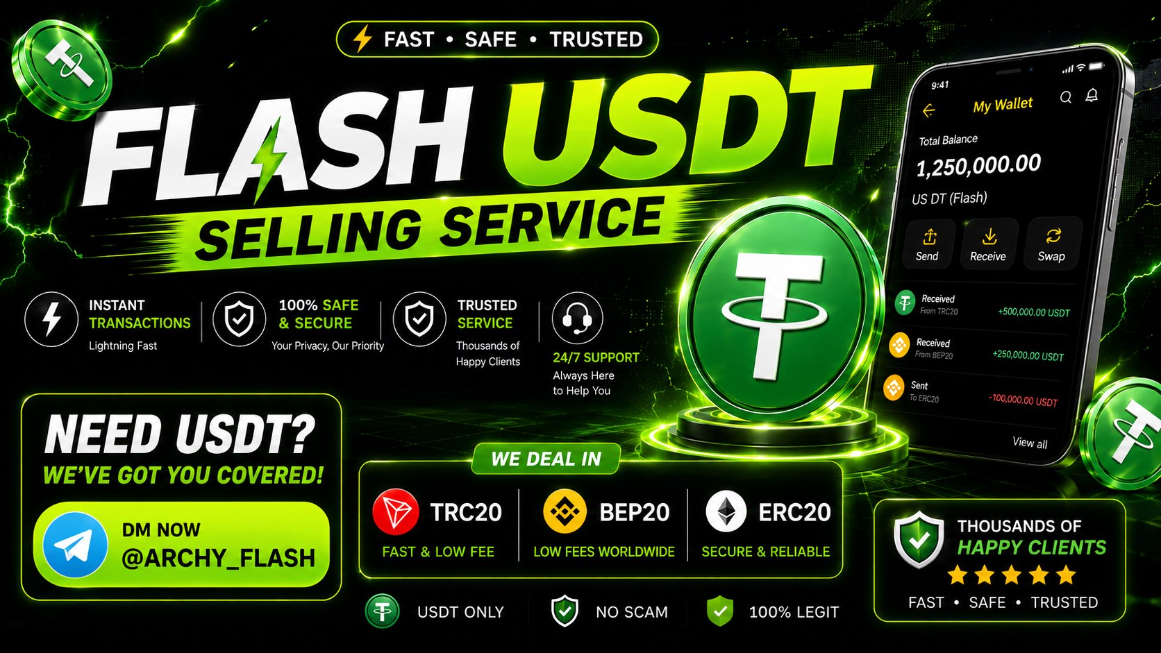 Flash CRYPTO Coins Provider