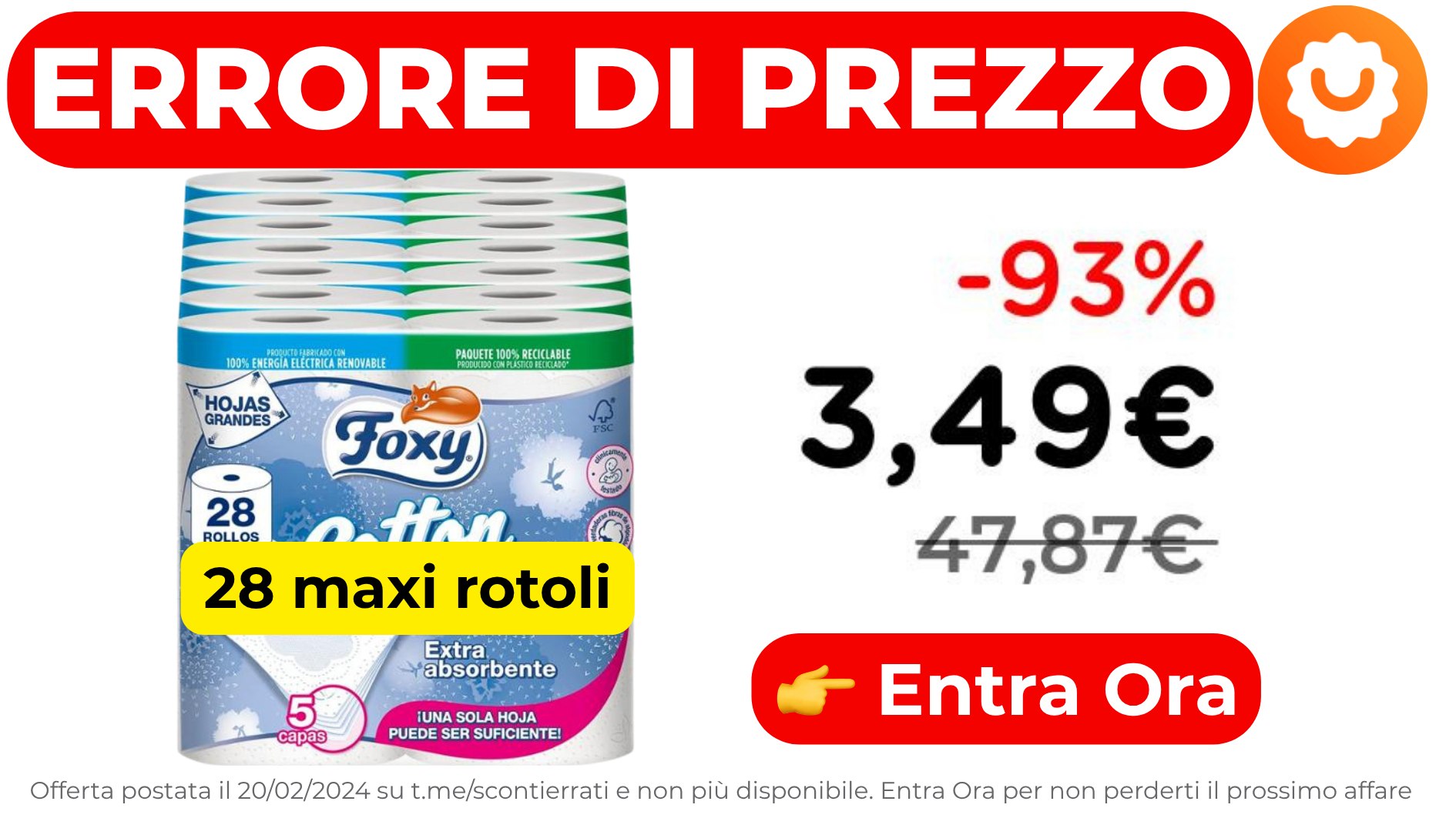 ‼️ULTIMA OFFERTA💰- Migliori Offerte e Codici Sconto 💣