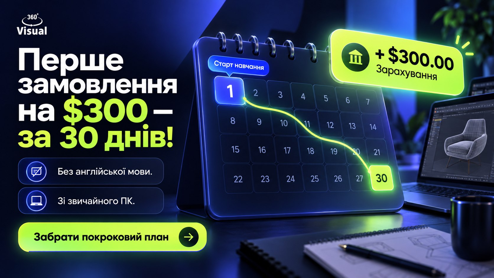 Перше замовлення на $300 вже за місяць