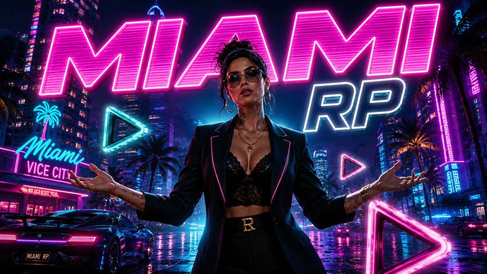 Retro RP - GTA 5 на карте Vice City